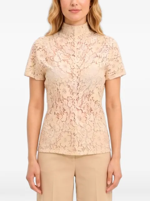 SUTTON NEW YORK lace high-neck top