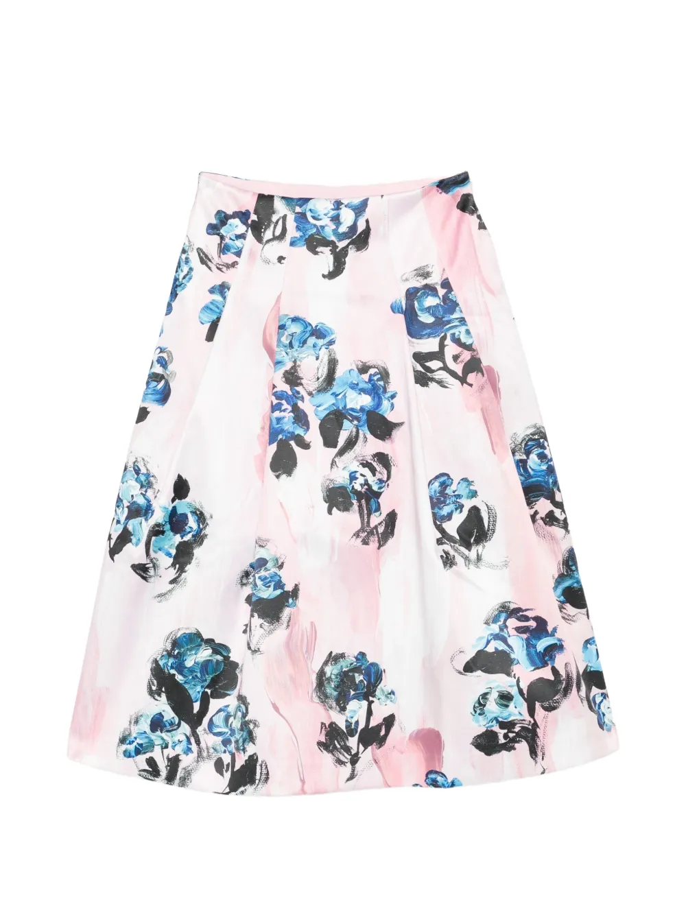 Stine Goya floral-print pleated midi skirt Roze