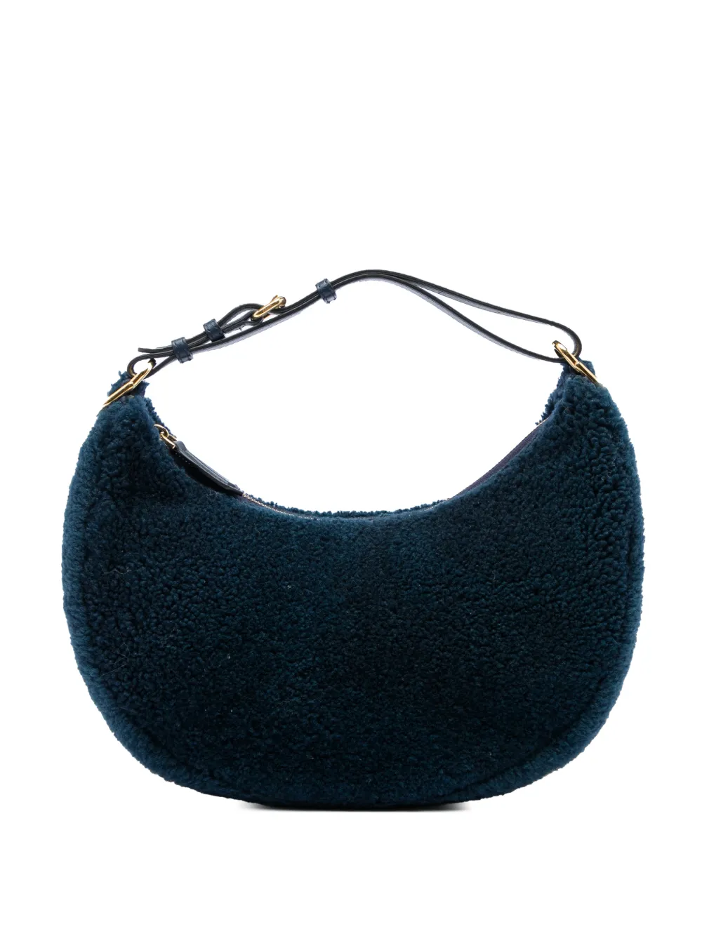 Fendi Pre-Owned 2010-2026 Small Shearling Fendigraphy hobo bag - Blau