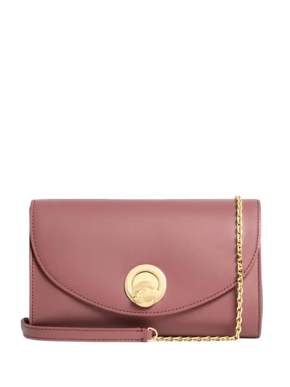 Coccinelle small Nikla logo-plaque chain-link shoulder bag - Rosa