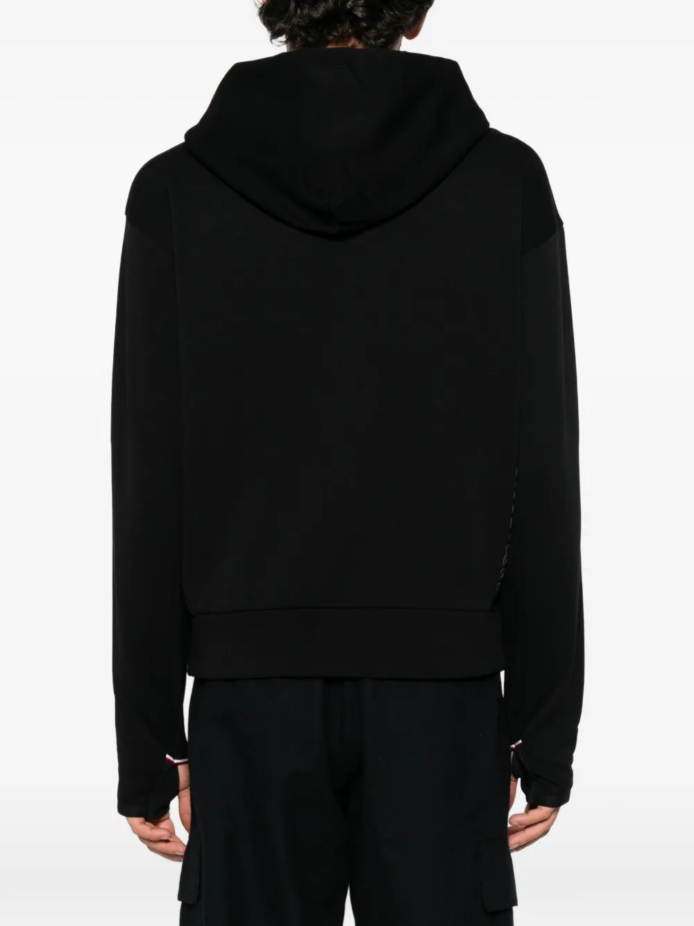 Moncler Grenoble logo-print hoodie Zwart