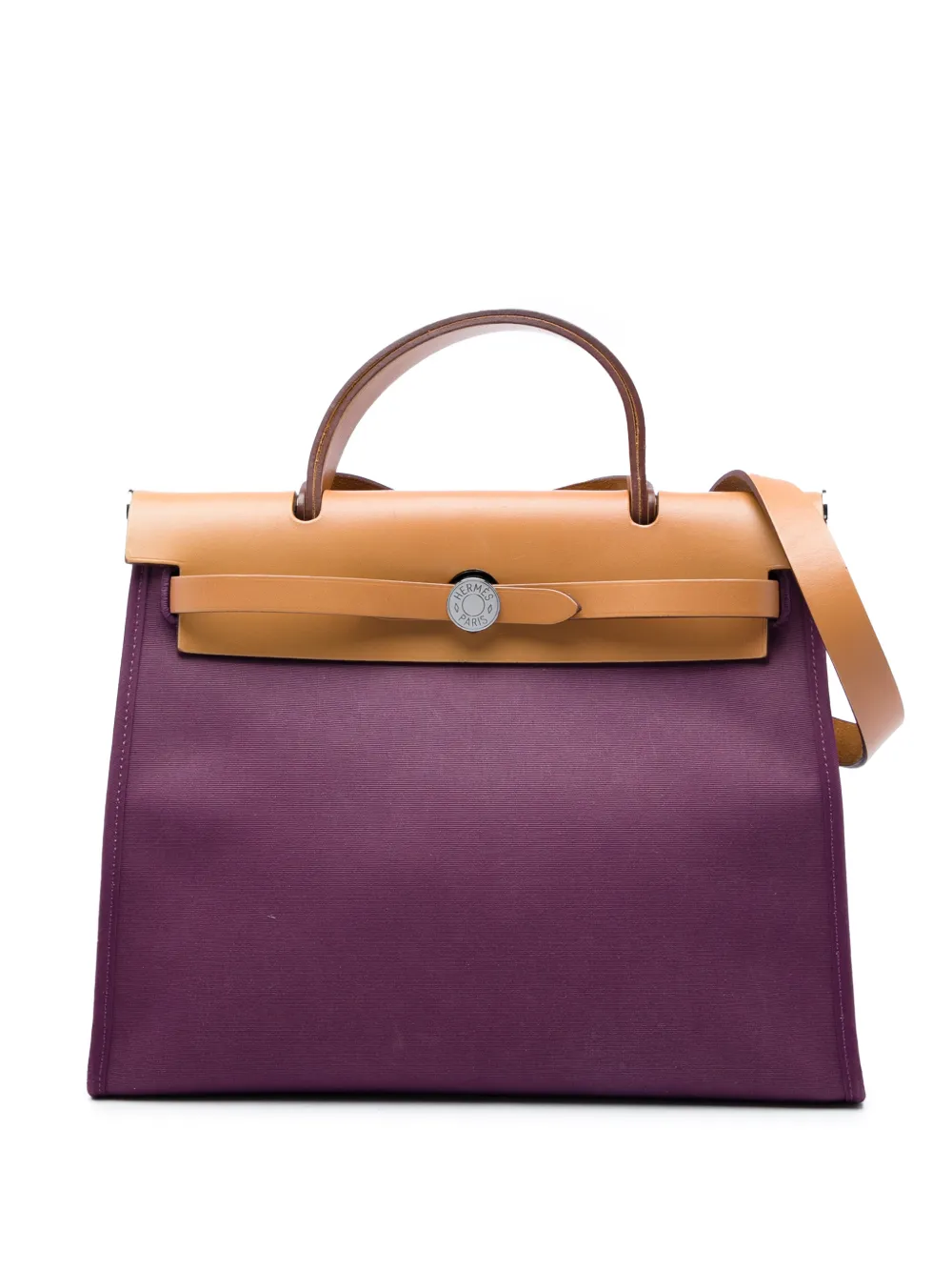 Hermès Pre-Owned 2014 Toile Verso Herbag Zip 31 satchel - Violett