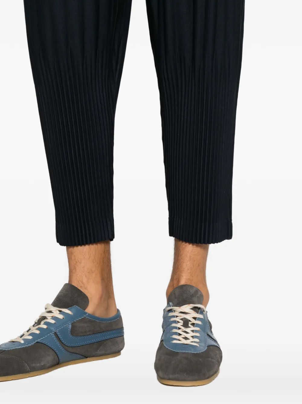 Homme Plissé Issey Miyake pleated trousers Blauw