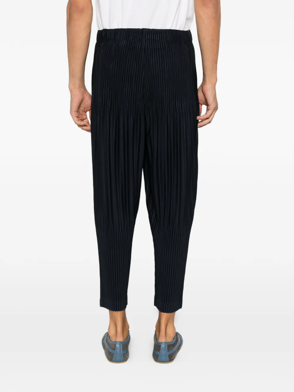 Homme Plissé Issey Miyake pleated trousers Blauw