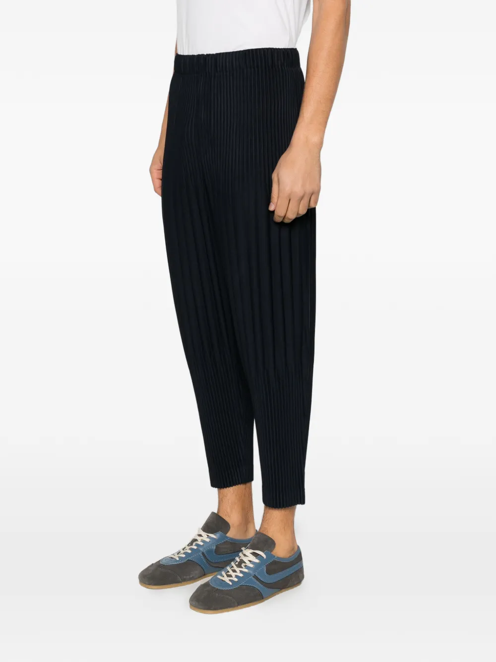 Homme Plissé Issey Miyake pleated trousers Blauw