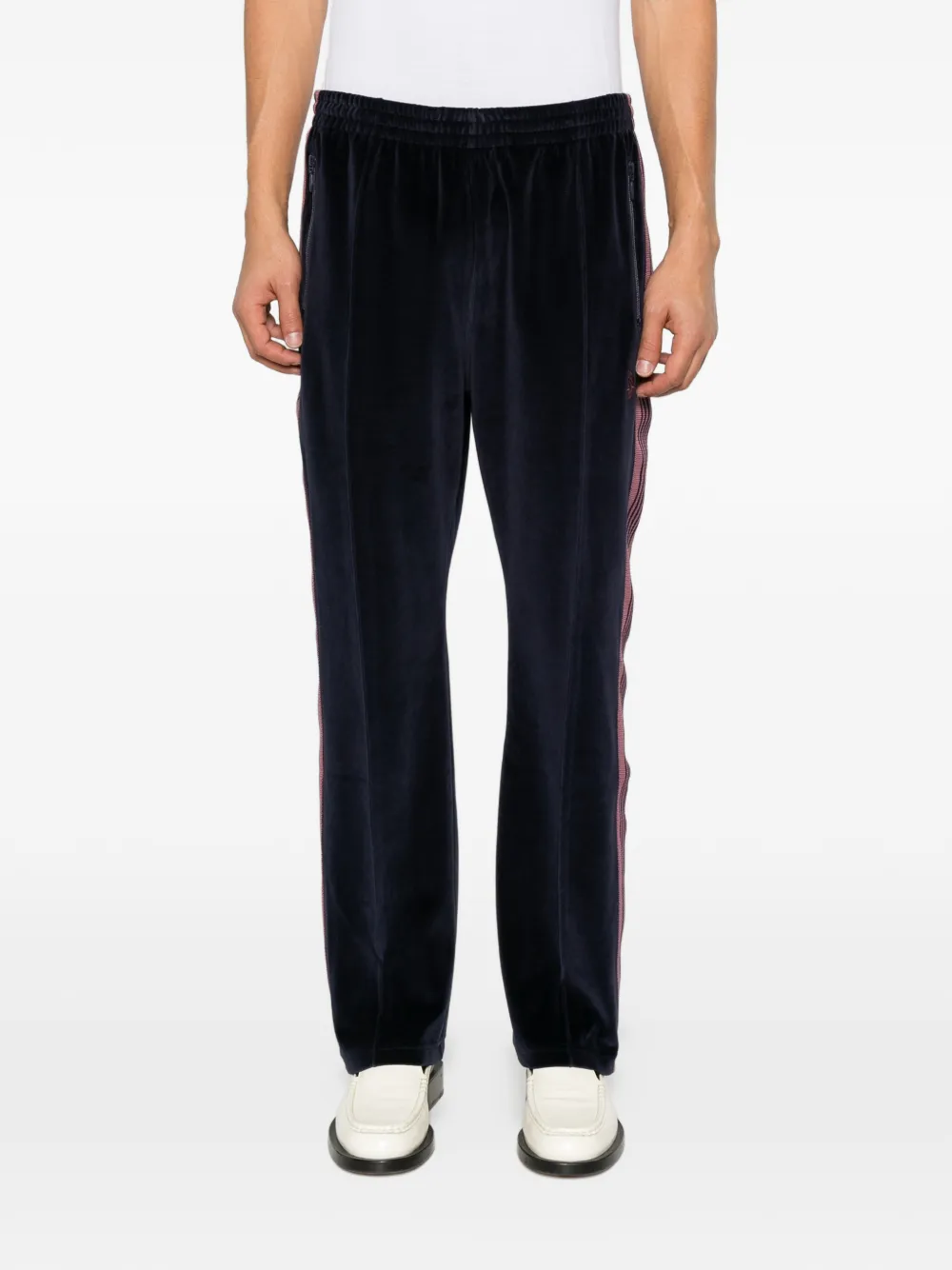 Needles logo-detail track pants Blauw