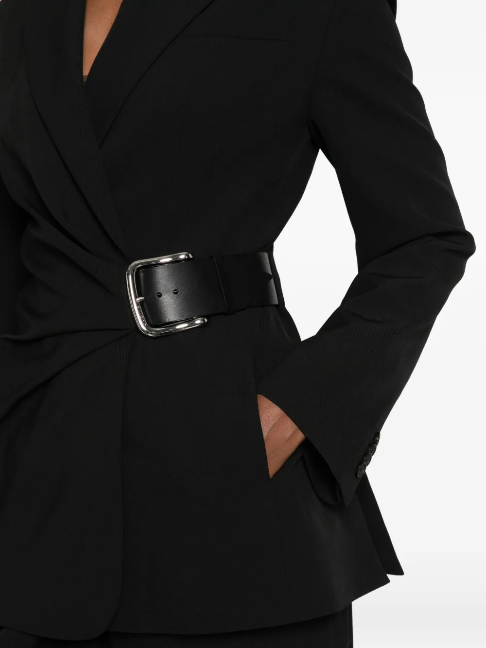 LOEWE belted blazer Zwart
