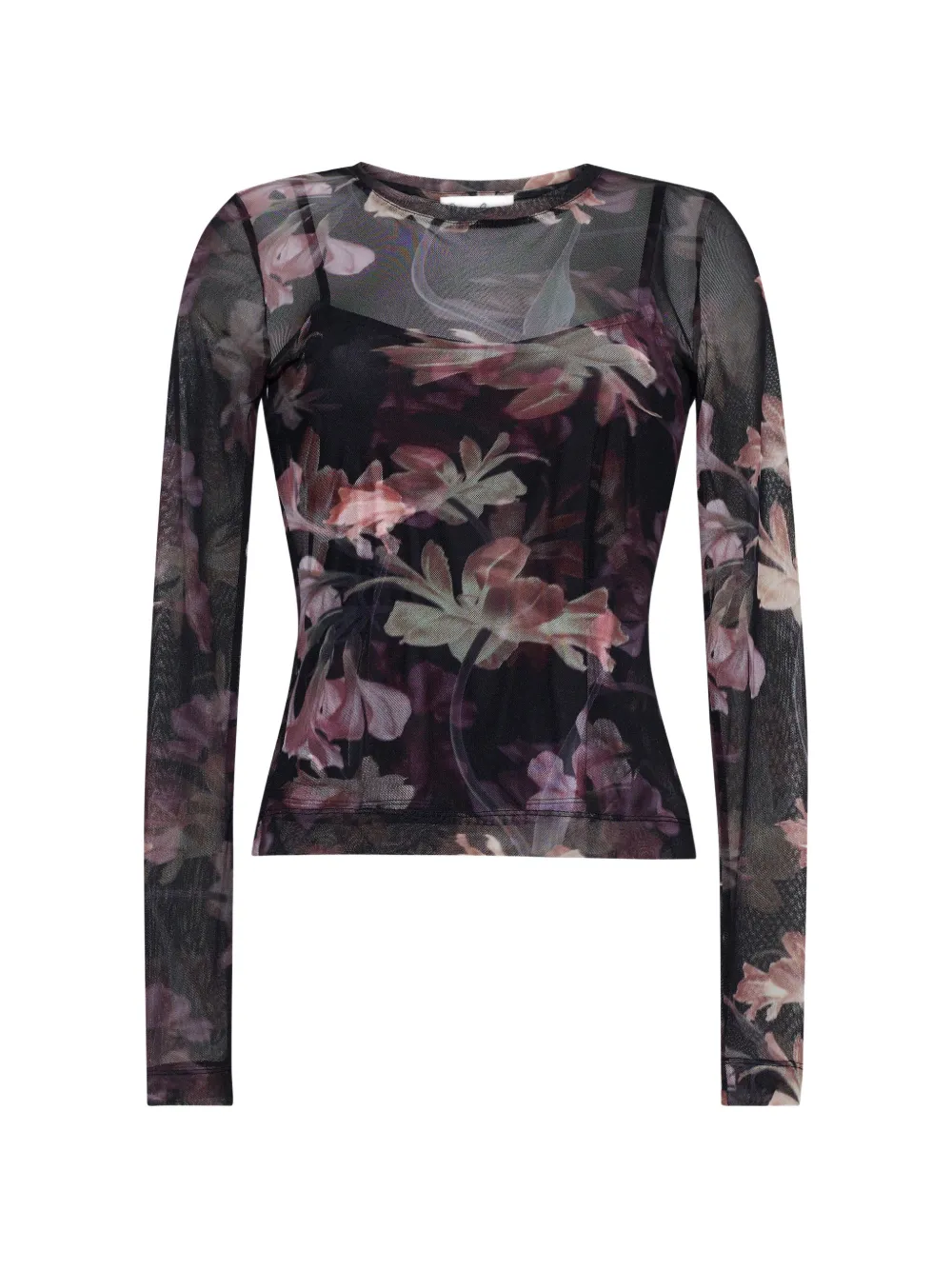 Cara Rafa floral-print blouse Zwart