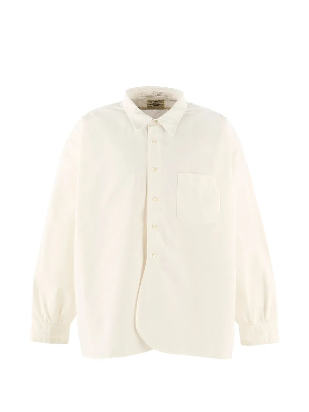SAINT MXXXXXX Finery chest-pocket shirt Wit