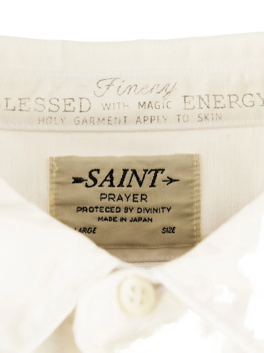 SAINT MXXXXXX Finery chest-pocket shirt Wit
