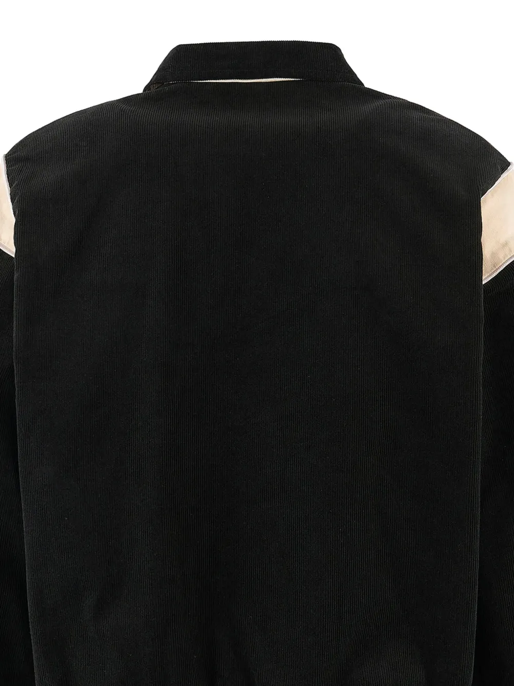 SAINT MXXXXXX corduroy panelled bomber jacket Zwart