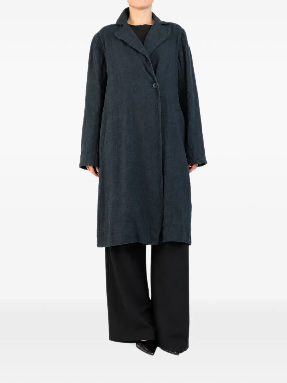 Dosa notched-lapels coat - Blue