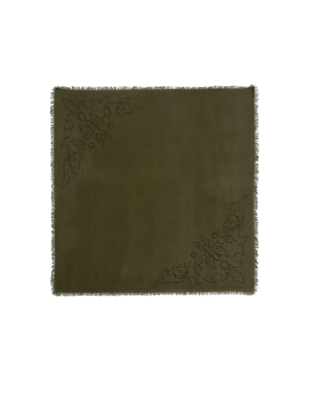 Zadig&Voltaire Stevie strass western scarf 90 Groen