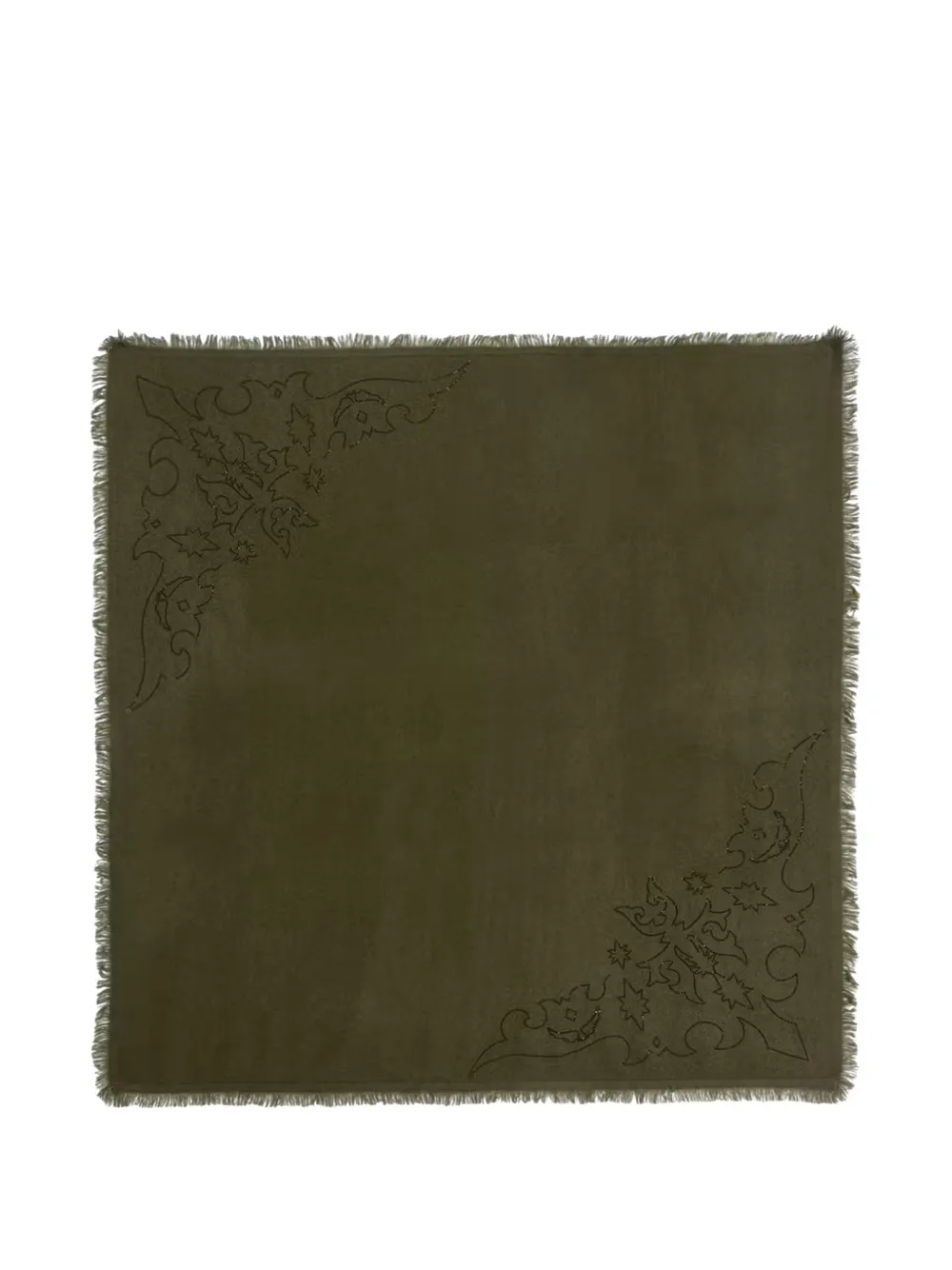 Zadig&Voltaire Stevie strass western scarf 90 Groen
