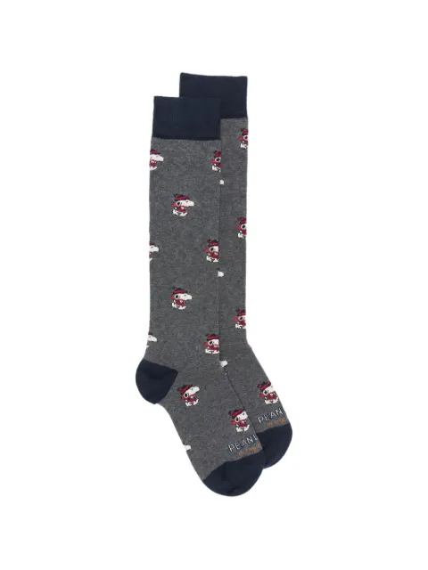 In The Box Peanuts-intarsia cotton socks