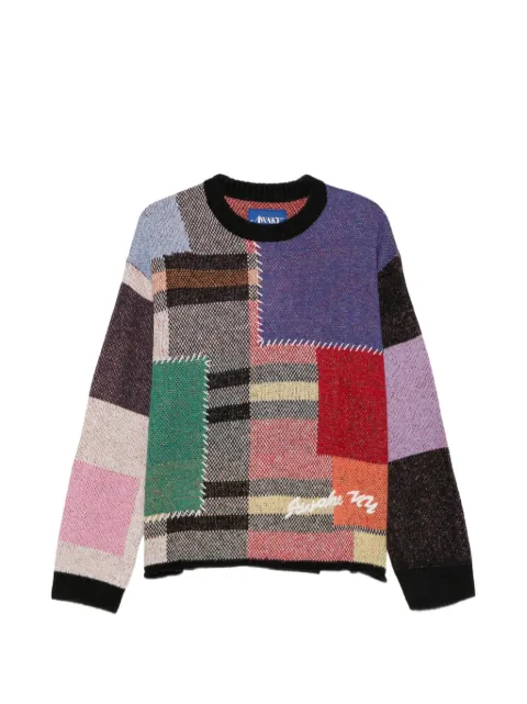 Awake NY patchwork logo-embroidered sweater