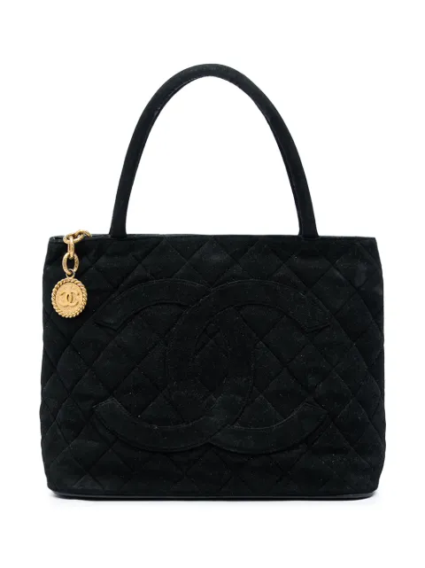 CHANEL Pre-Owned tote Medallion de terciopelo 1991-1994