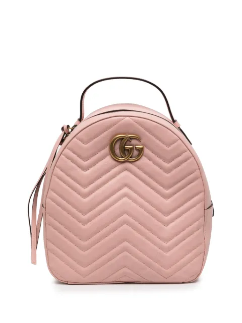 Gucci Pre-Owned mochila GG Marmont pequeña de piel Matelasse 2016-2026