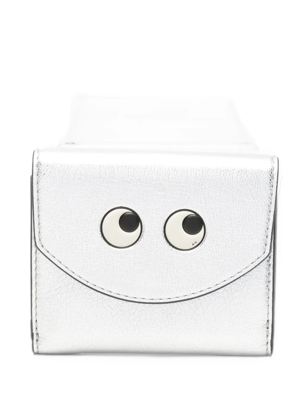 Anya Hindmarch Eyes leather wallet - Argento