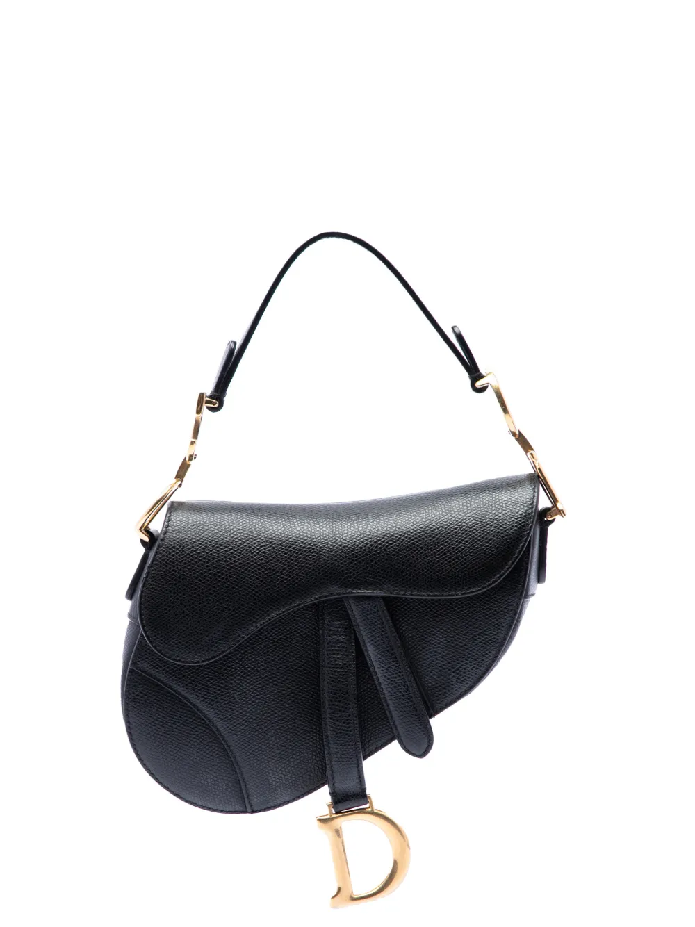 Christian Dior Pre-Owned 2019 Mini Grained Calfskin Saddle Bag satchel - Schwarz