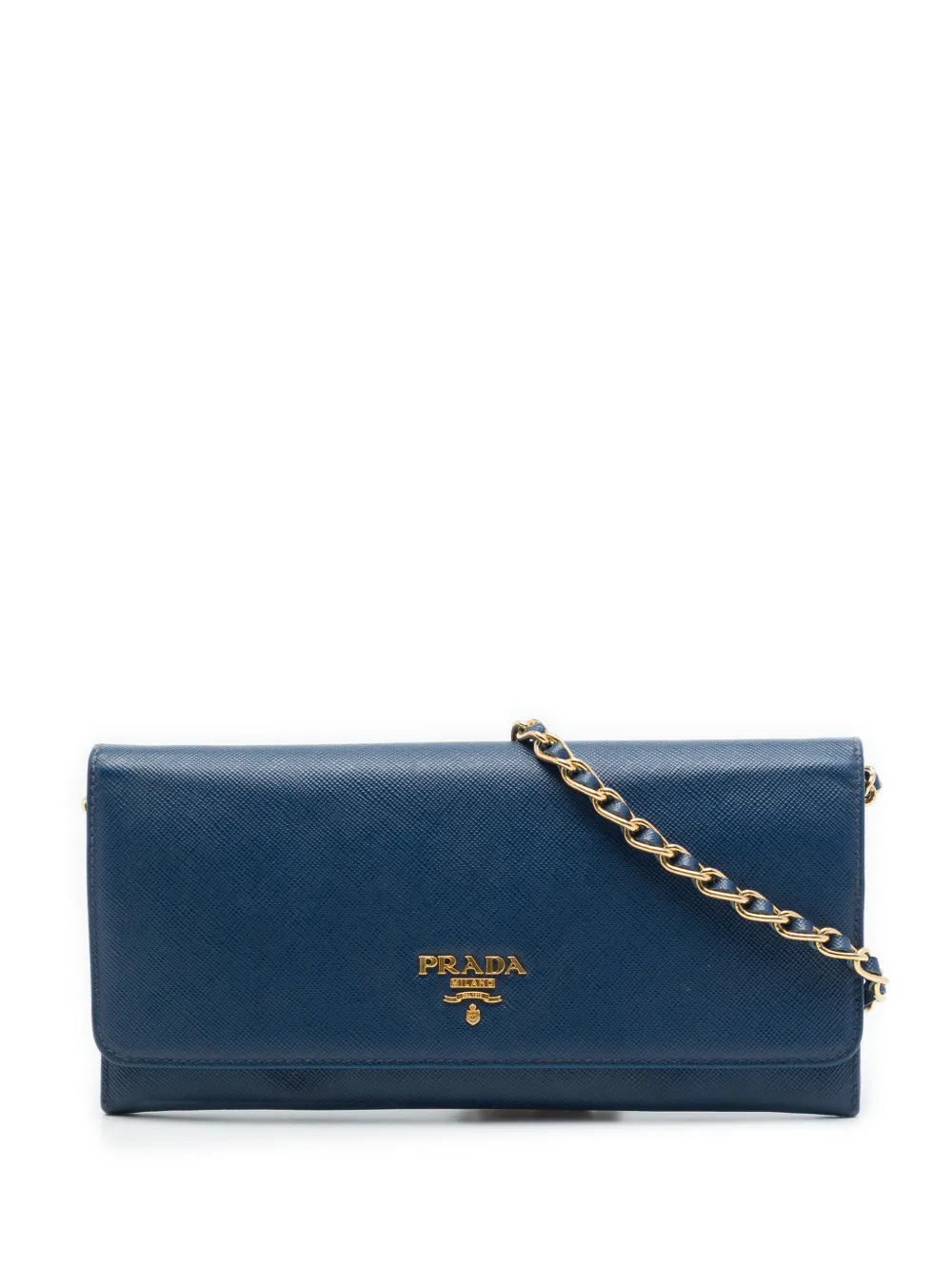 Prada Pre-Owned 2013-2026 Saffiano Wallet On Chain crossbody bag - Blau