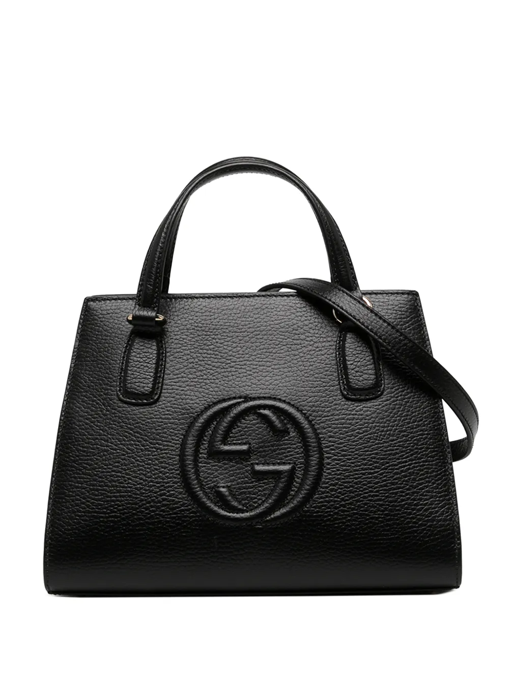 Gucci Pre-Owned 2000-2015 Medium Dollar Calf Soho Top Handle Convertible Tote satchel - Schwarz