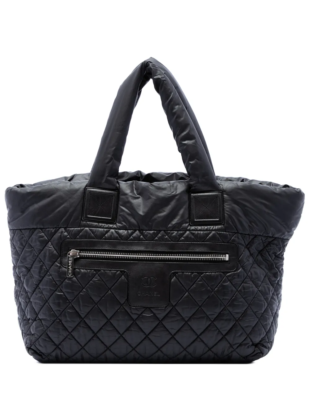 CHANEL Pre-Owned 2009-2010 Medium Quilted Nylon Reversible Coco Cocoon tote bag - Schwarz