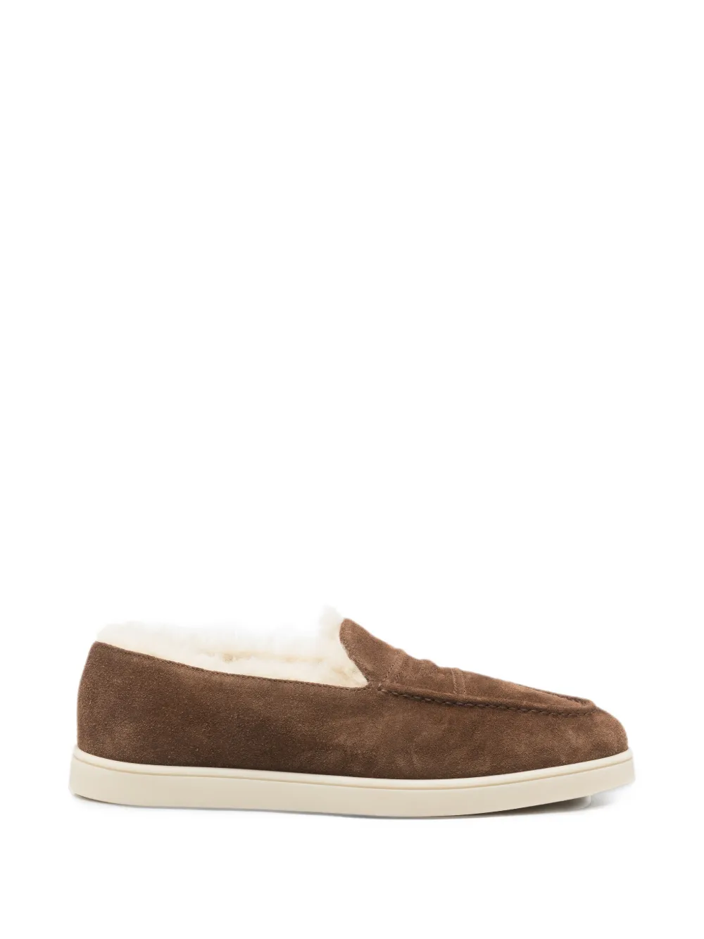 Church's shearling-lined suede loafers - Brown