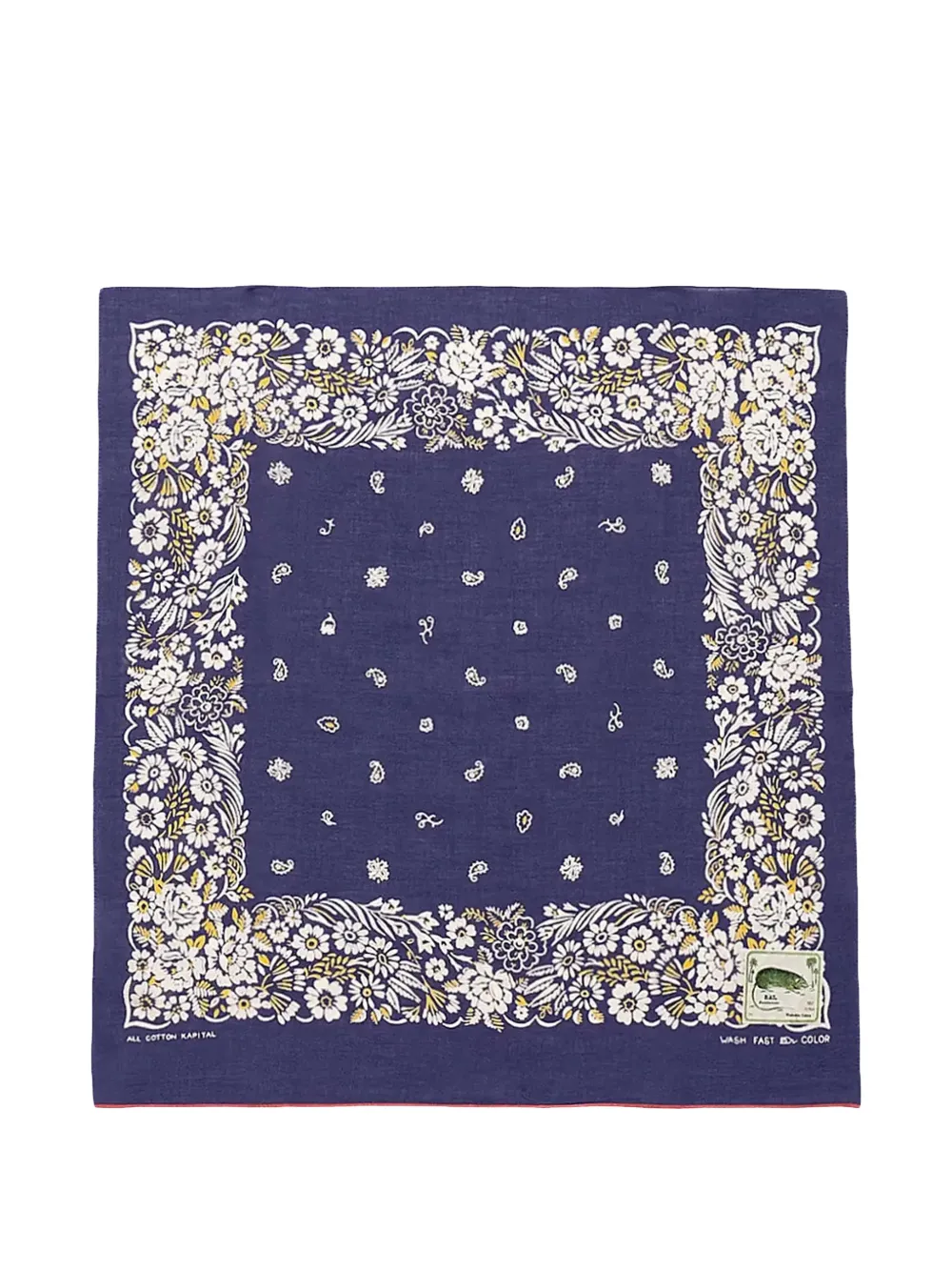 KAPITAL Fastcolor Selvedge bandana - Viola