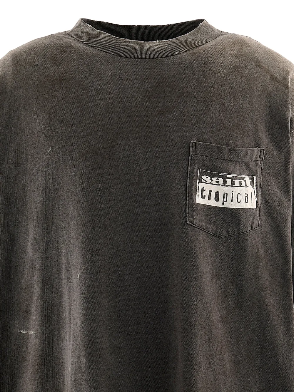 SAINT MXXXXXX x Cafe Tropical graphic-print T-shirt Bruin