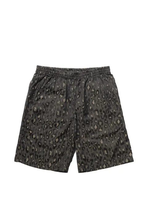 Needles leopard-print basketball shorts
