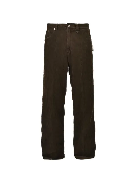 Bed J.W. Ford logo-patch corduroy trousers