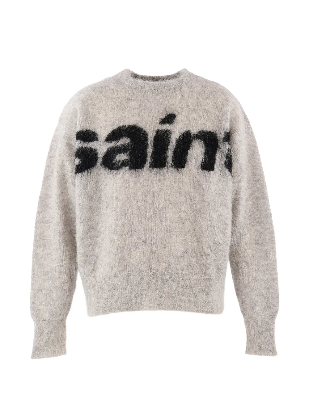 SAINT MXXXXXX logo-intarsia sweater - Grau