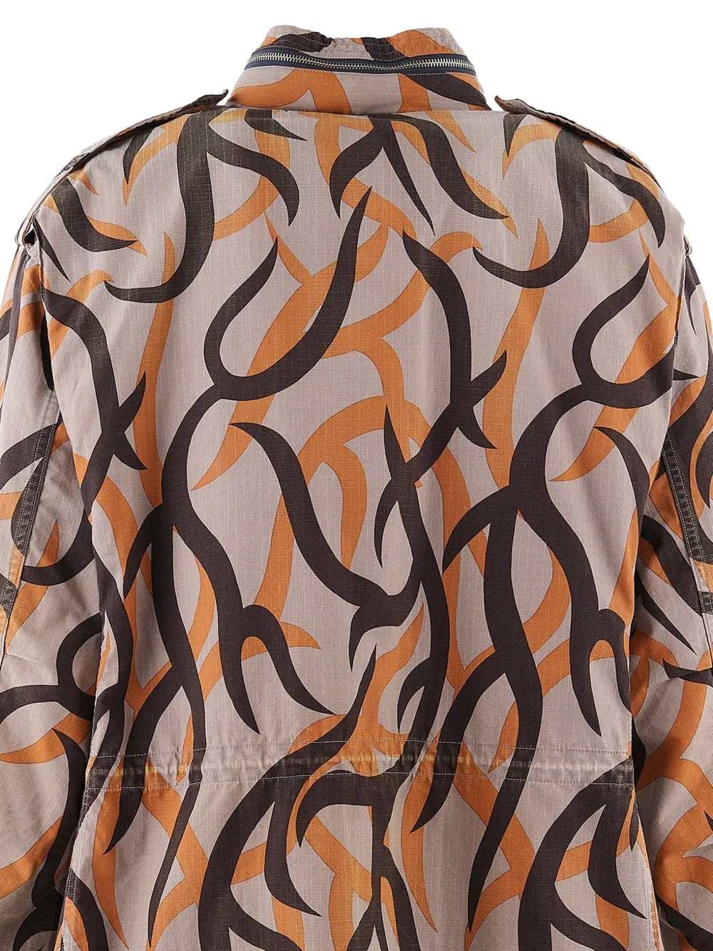 SAINT MXXXXXX tribal-print M65 jacket Beige