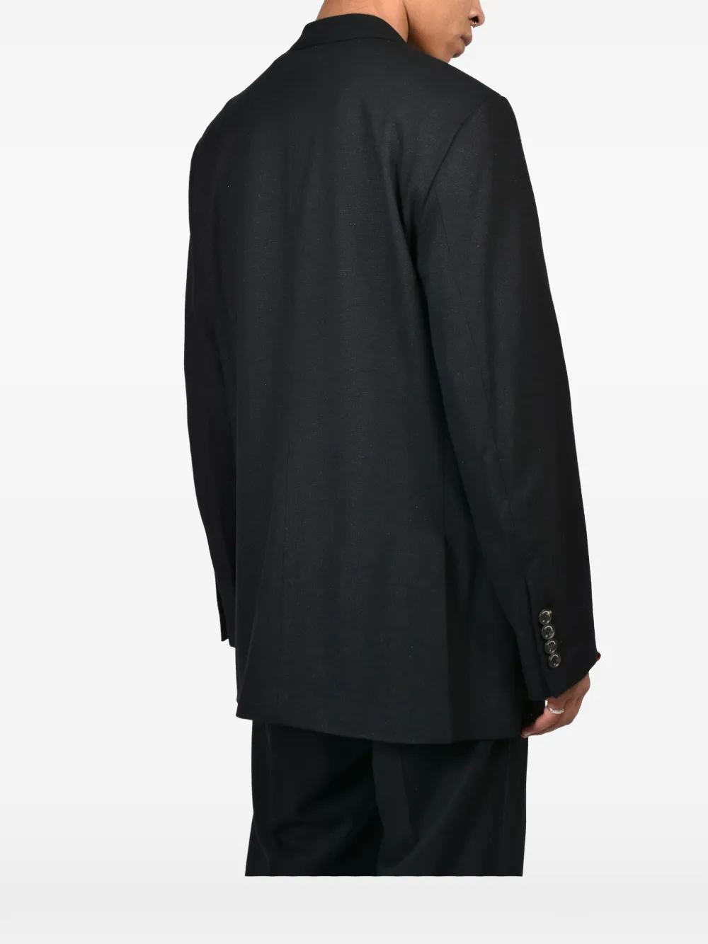 Bed J.W. Ford double-breasted blazer Zwart