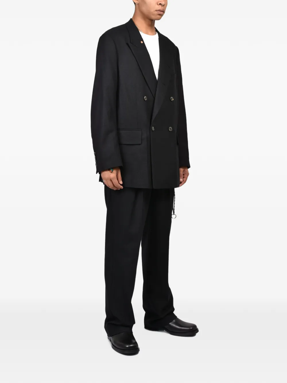 Bed J.W. Ford double-breasted blazer Zwart