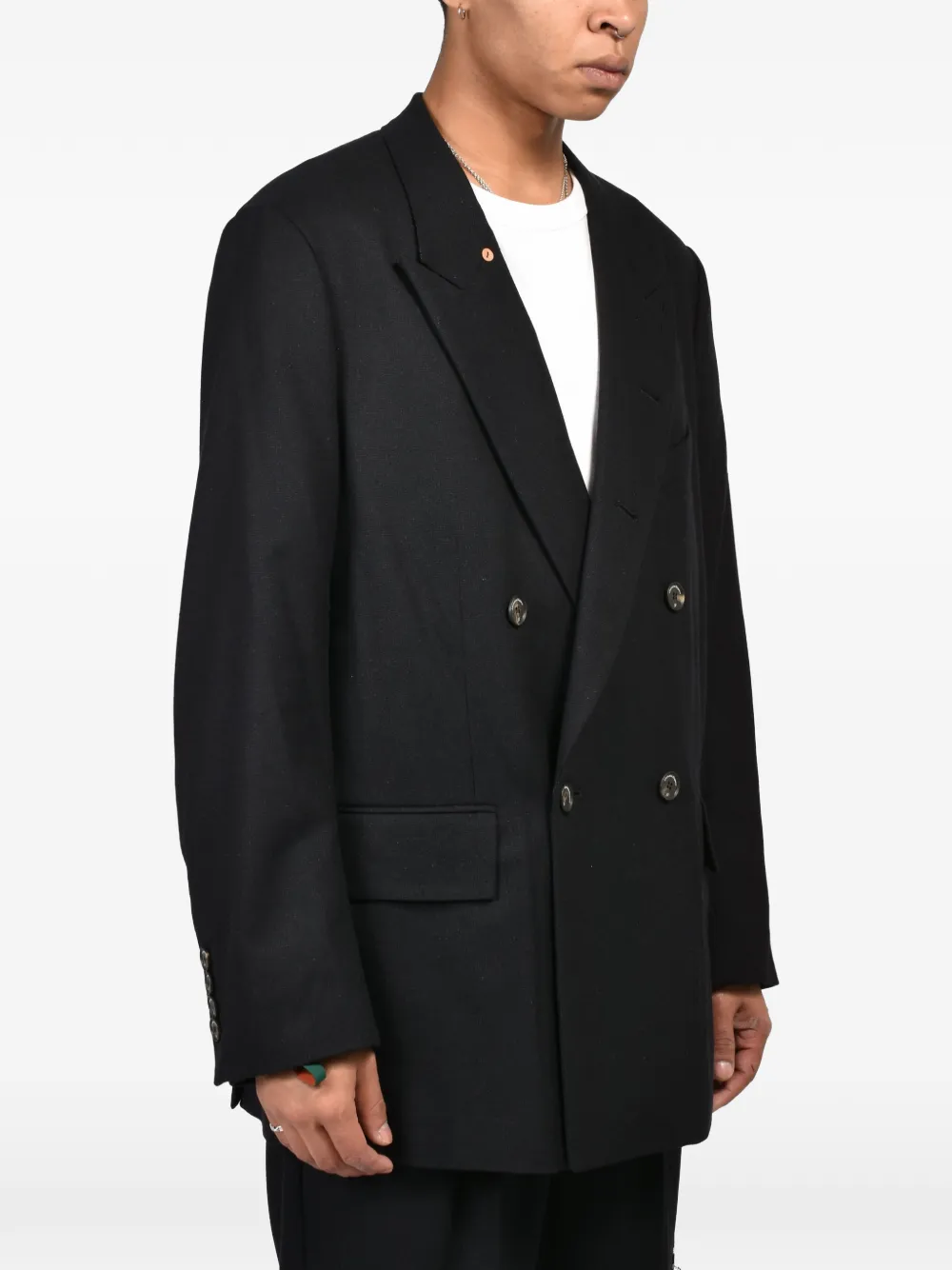 Bed J.W. Ford double-breasted blazer Zwart