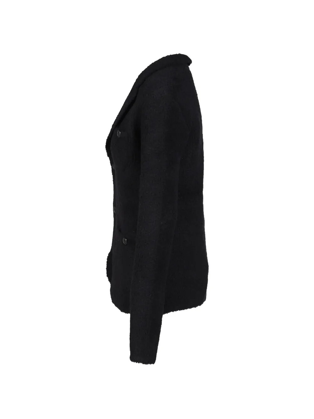 R13 Shrunken sweater blazer Zwart