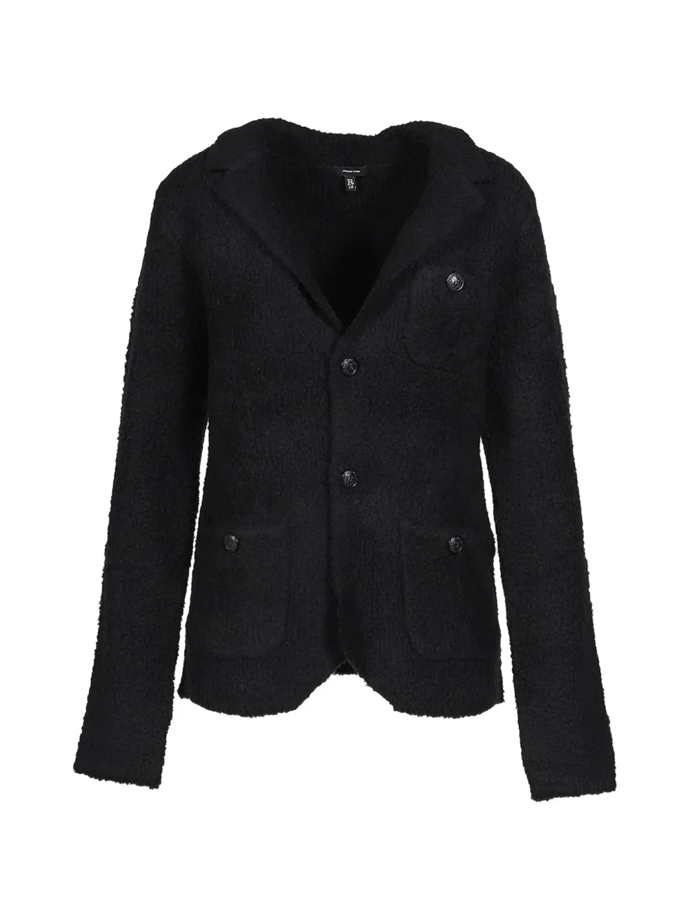 R13 Shrunken sweater blazer - Schwarz