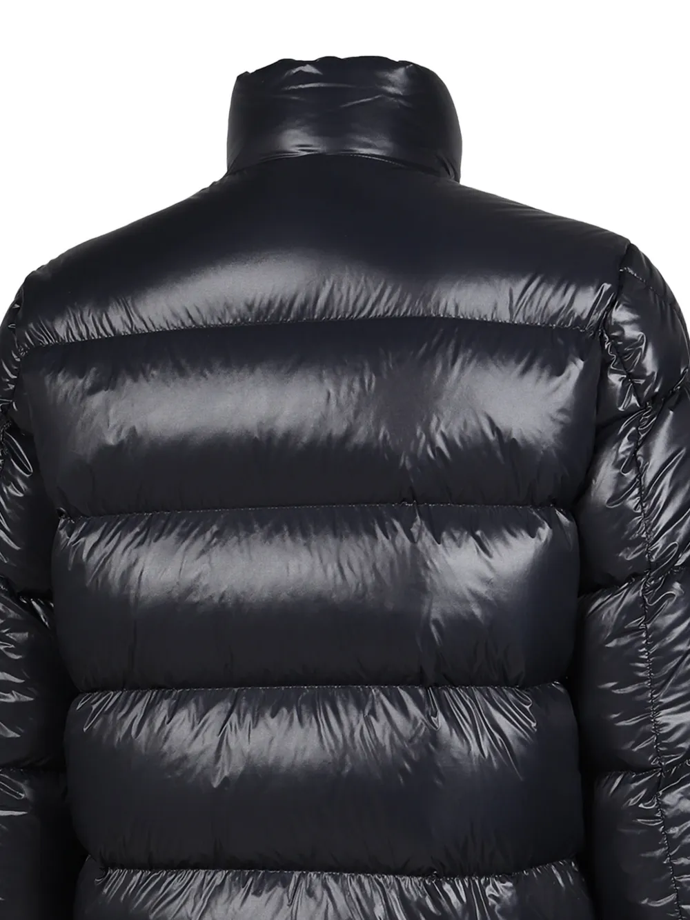 Moncler Bendola laqué short down jacket Zwart