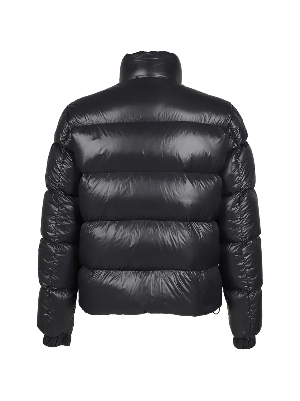 Moncler Bendola laqué short down jacket Zwart