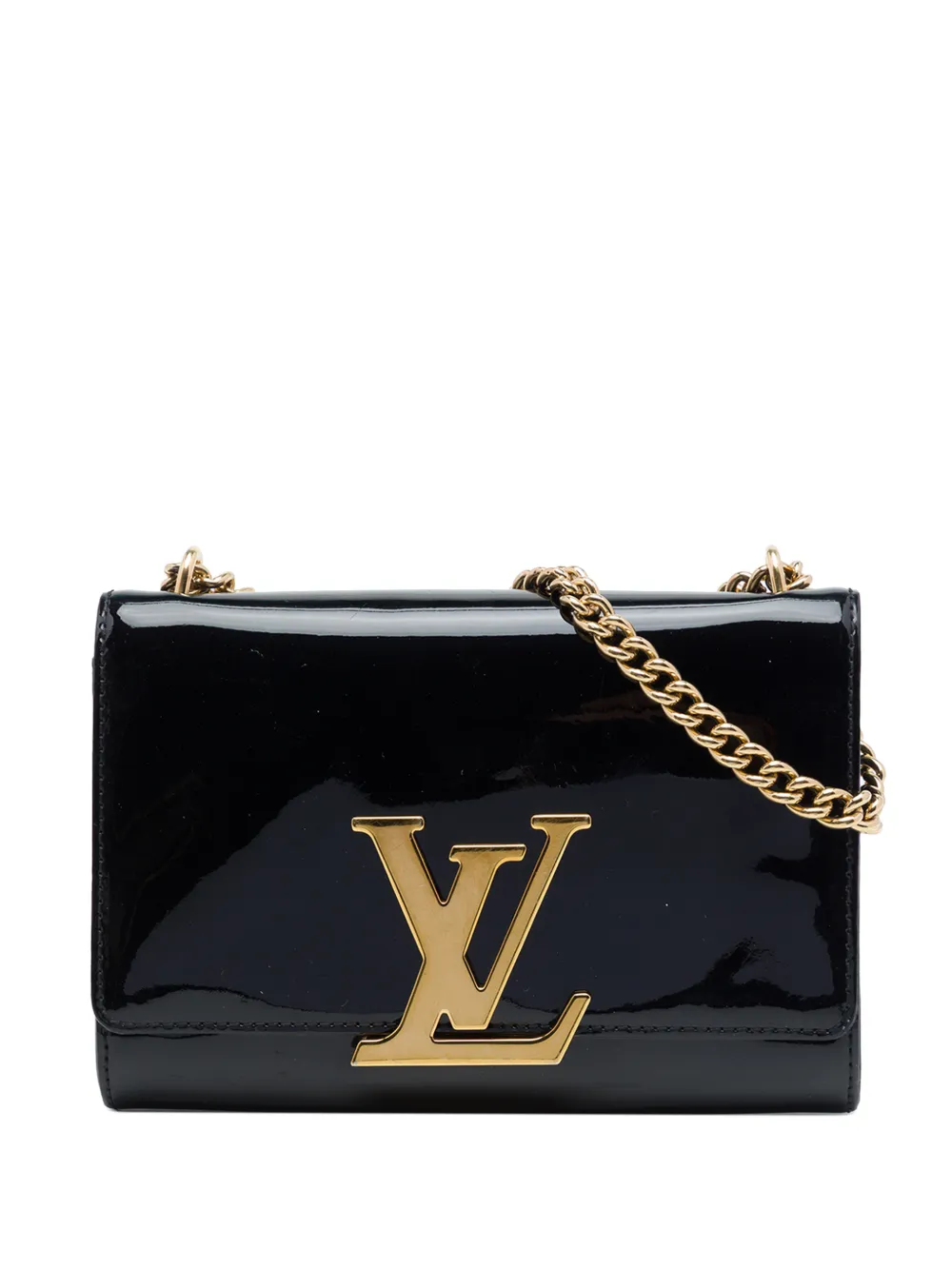Louis Vuitton Pre-Owned 2016 Vernis Louise Sliding Chain MM crossbody bag - Black