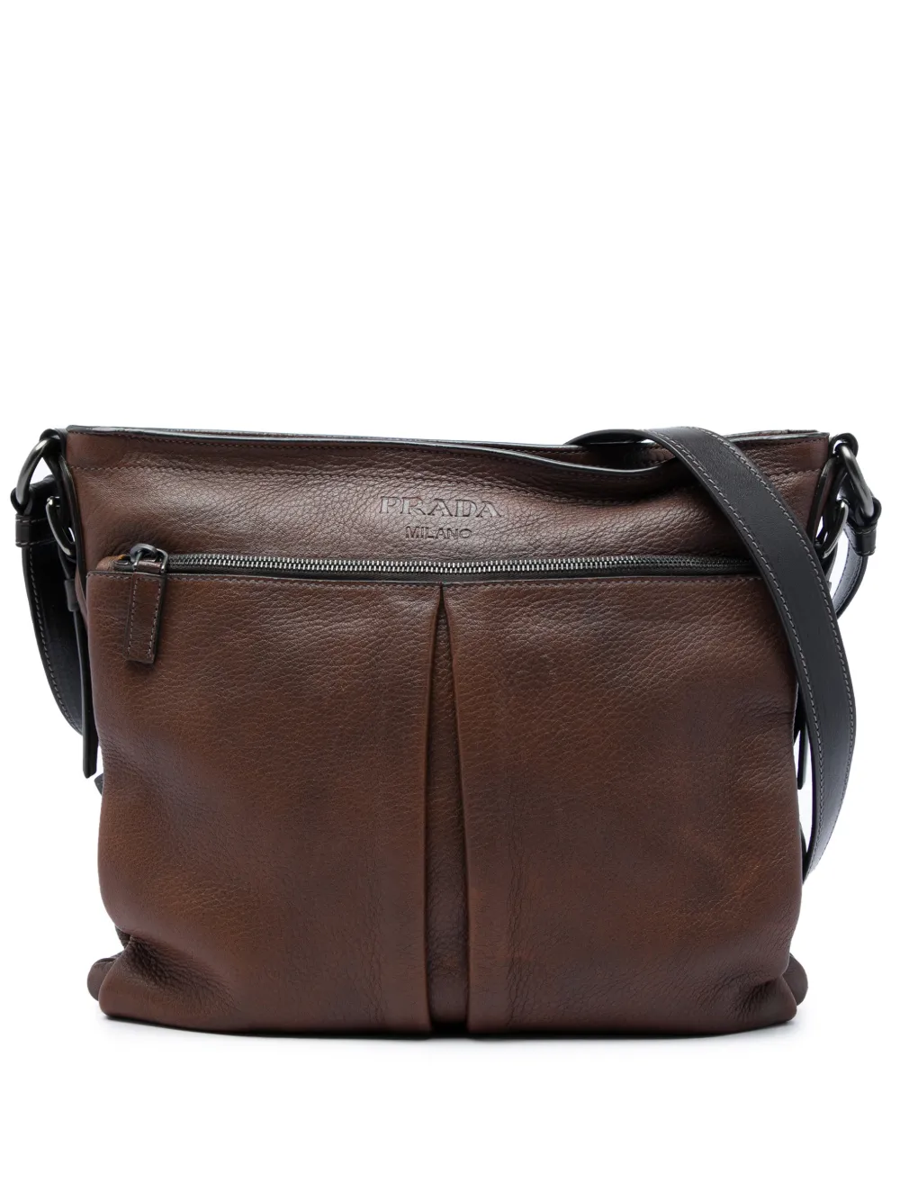 Prada Pre-Owned 2010-2026 Cervo crossbody bag - Marrone