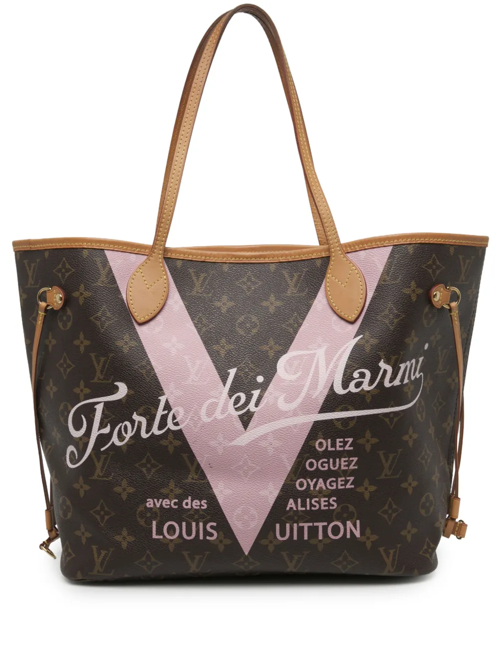 Louis Vuitton Pre-Owned 2015 Limited Edition Monogram Forte Dei Marmi V Neverfull MM tote bag - Braun