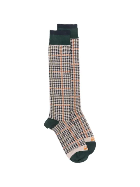 In The Box houndstooth-pattern socks