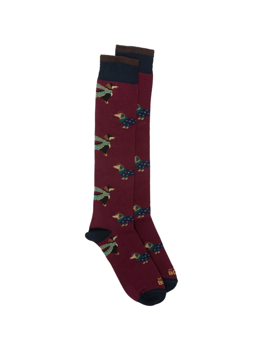 In The Box Dog Bassoto ribbed-trim socks - Rosso