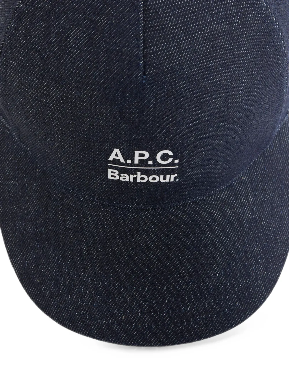 Barbour x A.P.C logo-print baseball cap Blauw