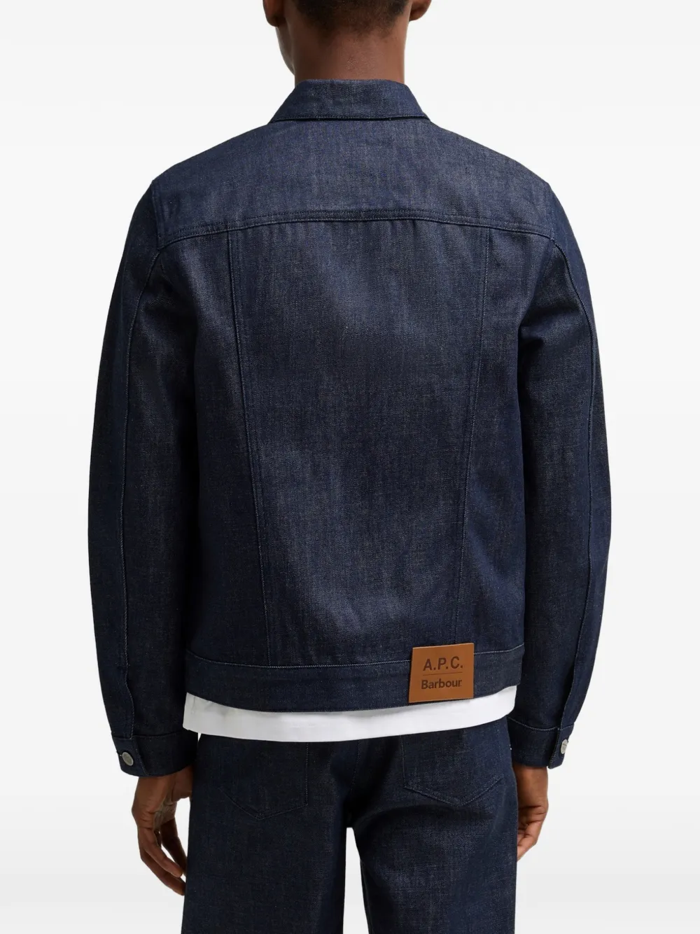 Barbour x A.P.C button-up jacket Blauw