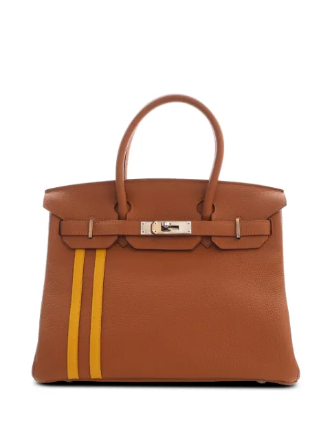 Hermès Pre-Owned 2018 Togo and Swift Officier Verso Birkin Retourne 30 handbag