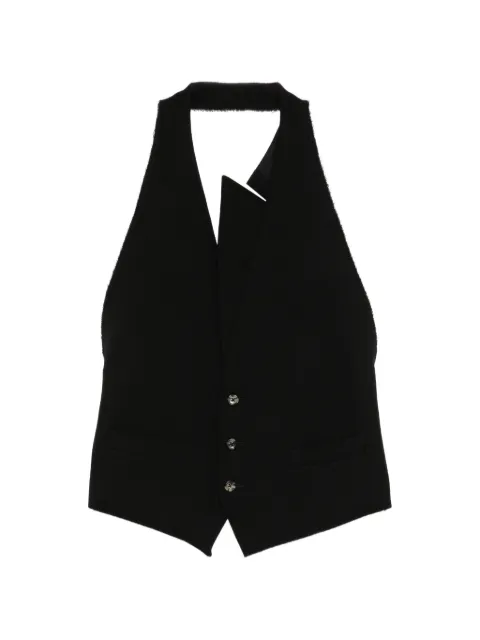 marina yee chaleco con cuello halter